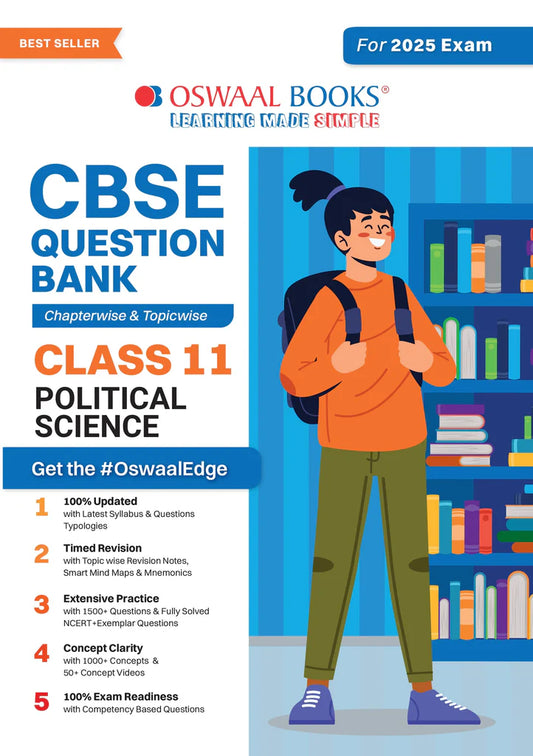 CBSE Question Bank Class 11 Political Science, Chapterwise And Topicwise Solved Papers For 2025 Exams