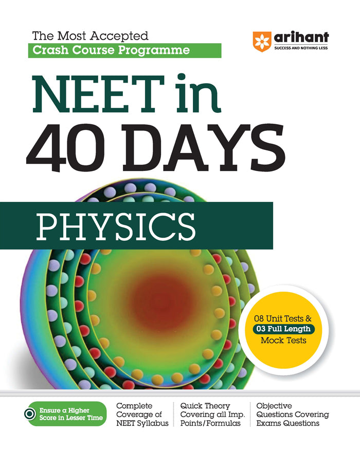 The Most Accepted Crash Course Programme NEET In 40 Days PHYSICS
Paperback
ISBN
:
9789358894271
Edition
:
Fourteen
Binding
:
Paperback