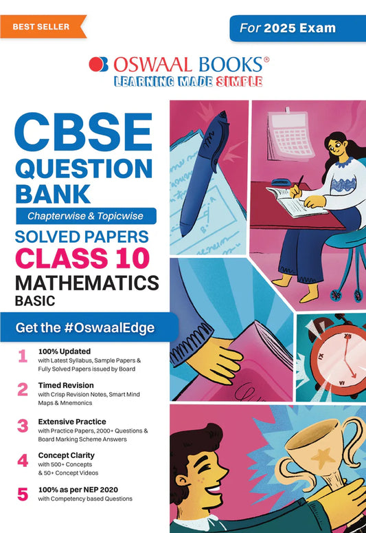 CBSE Question Bank Class 10 Mathematics Basic, Chapterwise And Topicwise Solved Papers For Board Exams 2025