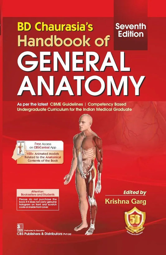 BD Chaurasia  Handbook of General Anatomy 7/e