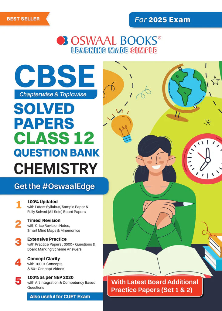 CBSE Question Bank Class 12 Chemistry, Chapterwise And Topicwise Solved Papers For Board Exams 2025