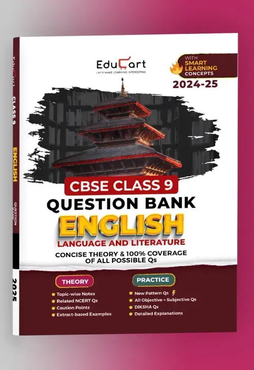 Educart CBSE Question Bank Class 9 English Language and Literature 2024-25 (For 2025 Board Exams)