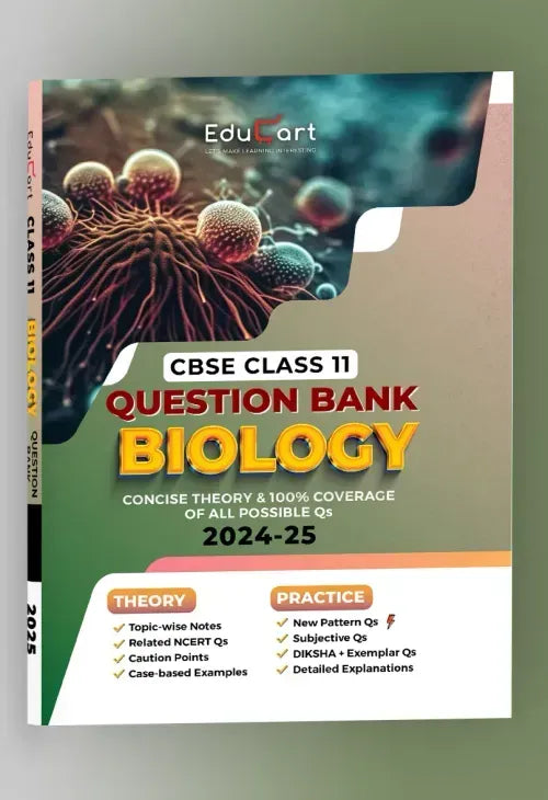 Educart CBSE Question Bank Class 11 Biology 2024-25 (For 2025 Board Exams)