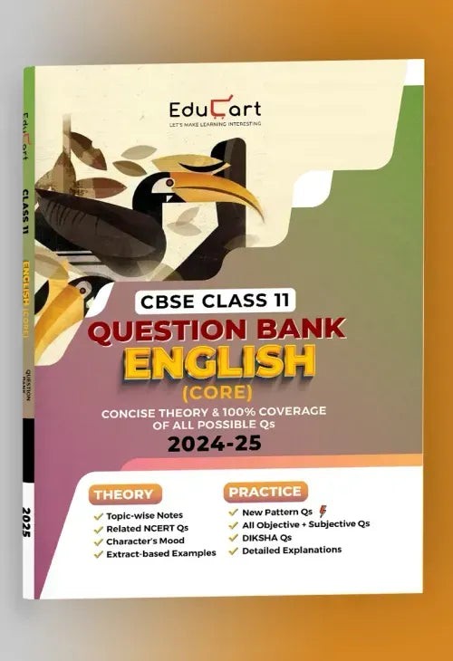 Educart CBSE Question Bank Class 11 English Core 2024-25 (For 2025 Board Exams)