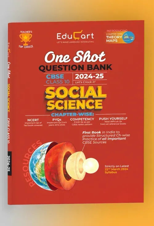 Educart CBSE Class 10 SOCIAL SCIENCE One Shot Question Bank 2024-25 (for 2025 exam)