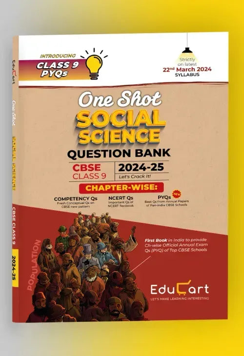 Educart CBSE Class 9 SOCIAL SCIENCE One Shot Question Bank 2024-25 (Updated for 2025 Exam)