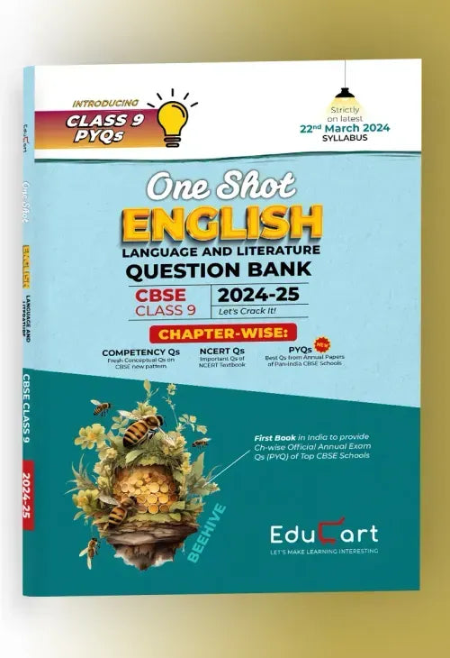 Educart CBSE Class 9 ENGLISH LANGUAGE and LITERATURE One Shot Question Bank 2024-25 (Updated for 2025 Exam)