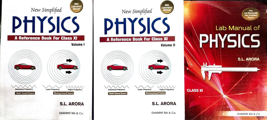 New Simplified Physics : A Reference Book for Class 11 Examination 2024-25(Vol. 1 & 2) sl Arora