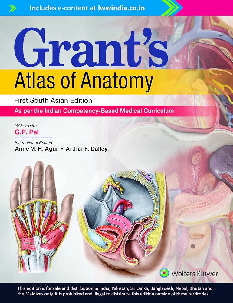 Grant’s Atlas of Anatomy, South Asian ed.   Dr GP PAL