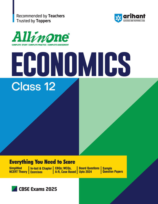 All In One Economics Class 12th Based On Latest NCERT For CBSE Exams 2025 | Mind map in each chapter | Clear & Concise Theory | Intext & Chapter Exercises | Sample Question Papers