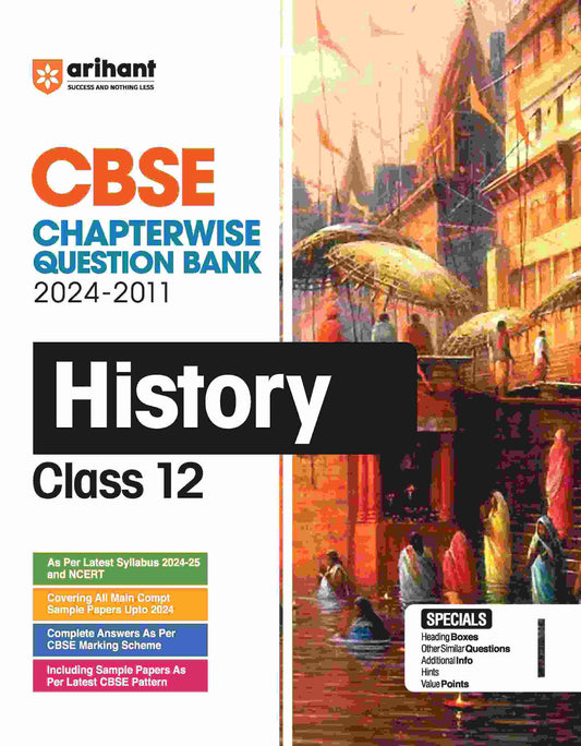 Arihant's CBSE Chapterwise Question Bank History for Class 12th (2024-2011