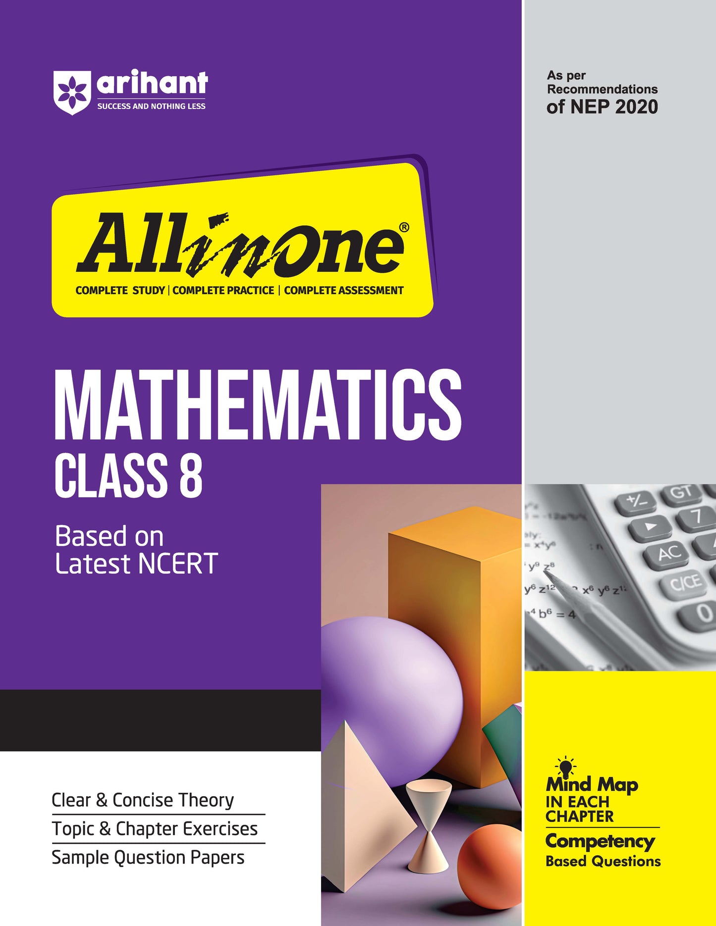 All In One Mathematics Class 8 Based On Latest NCERT For CBSE Exams 2025