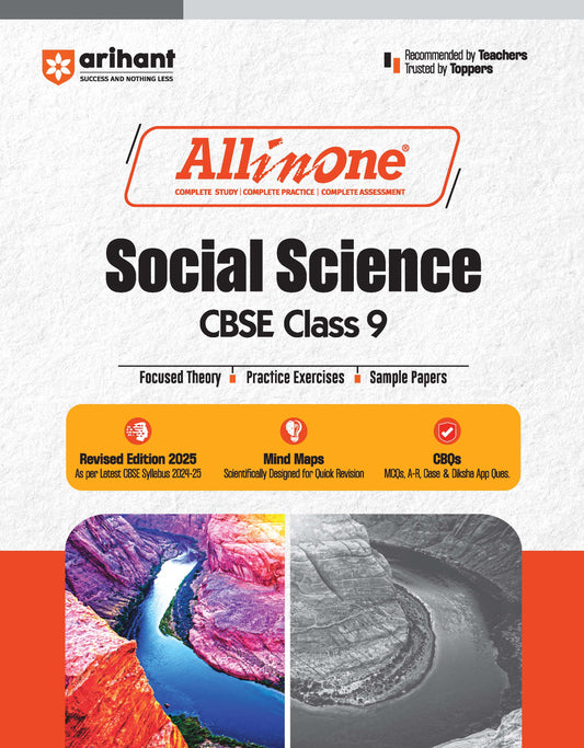 All In One Social Science CBSE Class 9th Based On Latest NCERT For CBSE Exams 2025 | Mind map in each chapter | Clear & Concise Theory | Intext & Chapter Exercises | Sample Question Papers