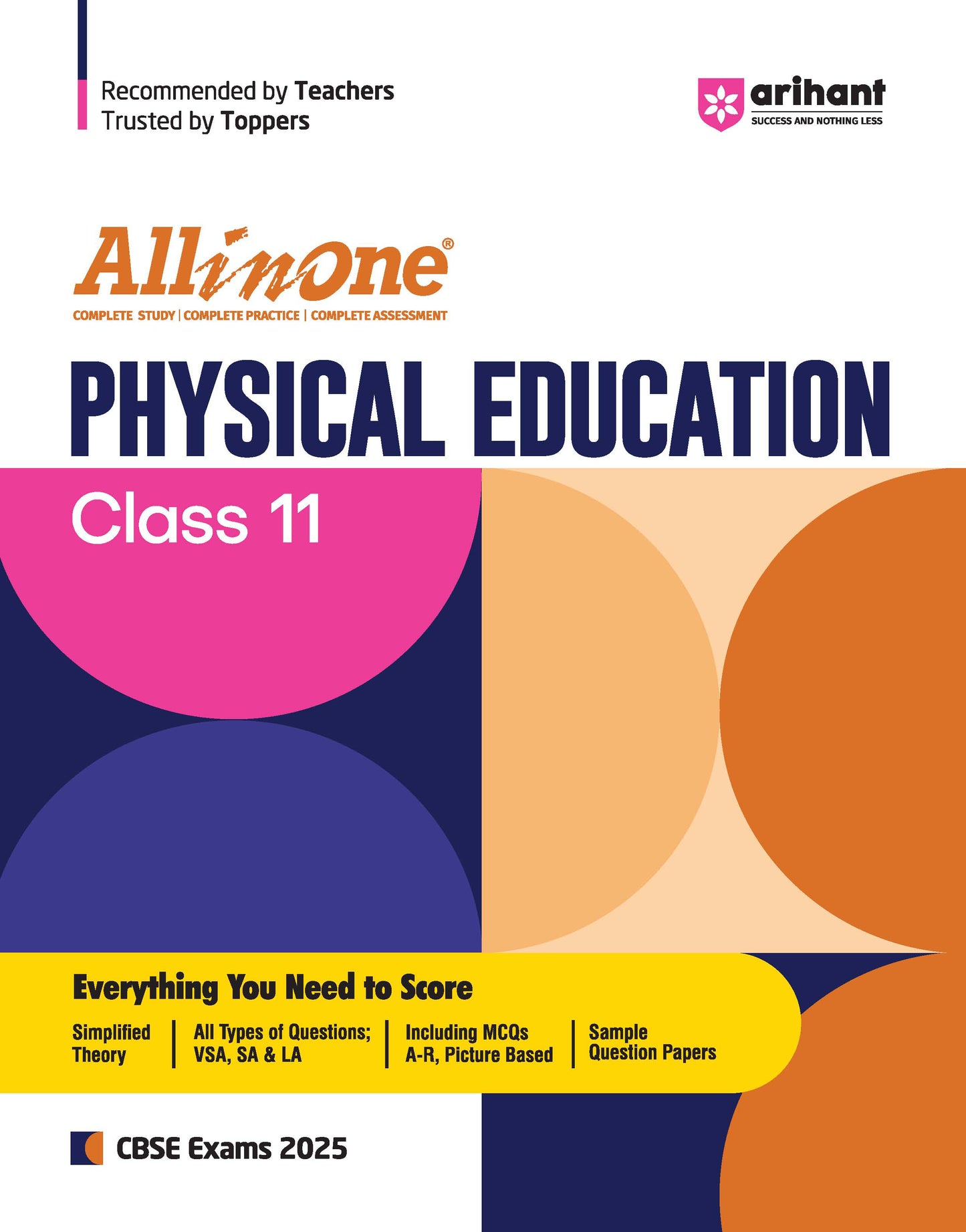 All In One PHYSICAL EDUCATION class 11th Based On Latest NCERT For CBSE Exams 2025 | Mind map in each chapter | Clear & Concise Theory | Intext & Chapter Exercises | Sample Question Papers