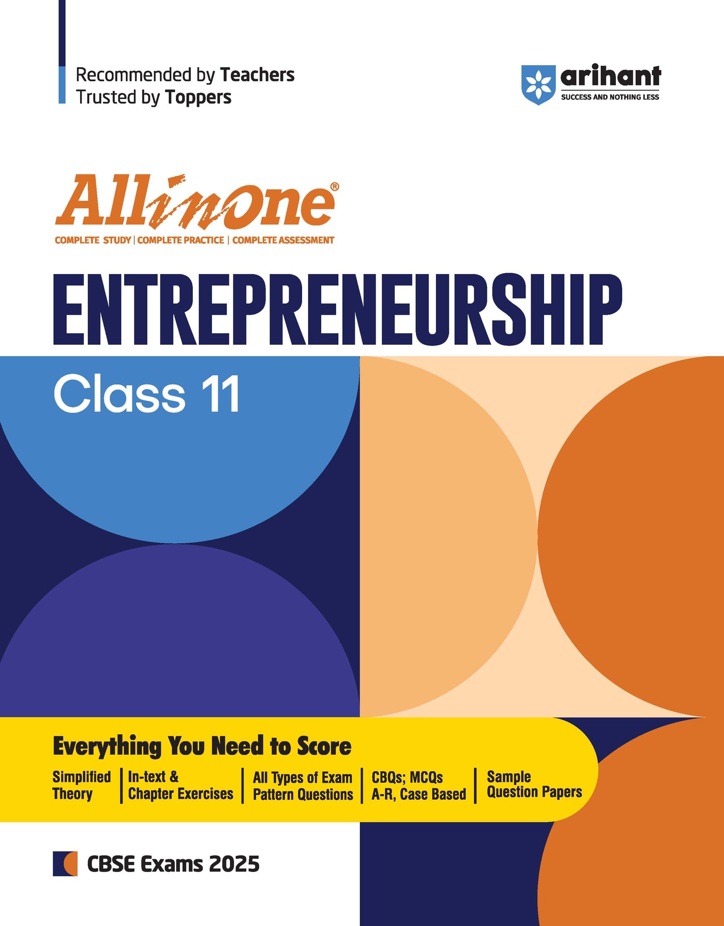 All In One Entrepreneurship Class 11th Based On Latest NCERT For CBSE Exams 2025 | Mind map | All type of Questions, MCQs, Extract Based, VSA, SA & LA