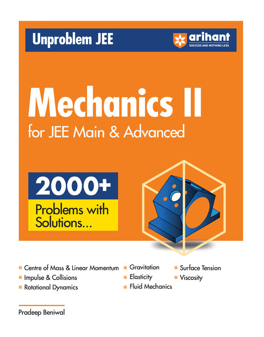 Unproblem JEE - Mechanics II For JEE Main & Advanced
Paperback
ISBN
:
9789358893663
Binding
:
Paperback