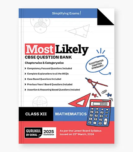 Mathematics Most Likely Question Bank
CBSE Class 12 for 2025 Exam