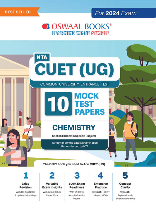 NTA CUET (UG) 10 Mock Test Papers Chemistry For 2024 Exam