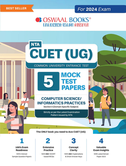 NTA CUET (UG) 5 Mock Test Papers Computer Science/Informatics Practices For 2024 Exam