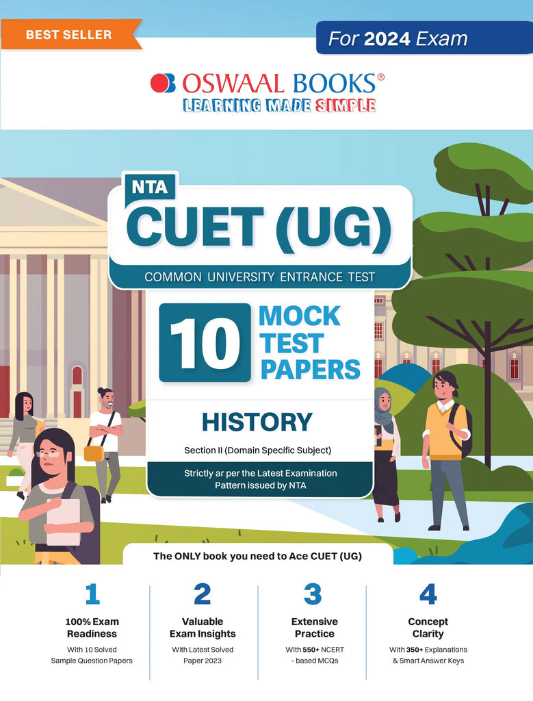 NTA CUET (UG) 10 Mock Test Papers History For 2024 Exam