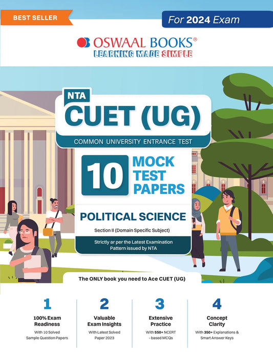 NTA CUET (UG) 10 Mock Test Papers Political Science For 2024 Exam