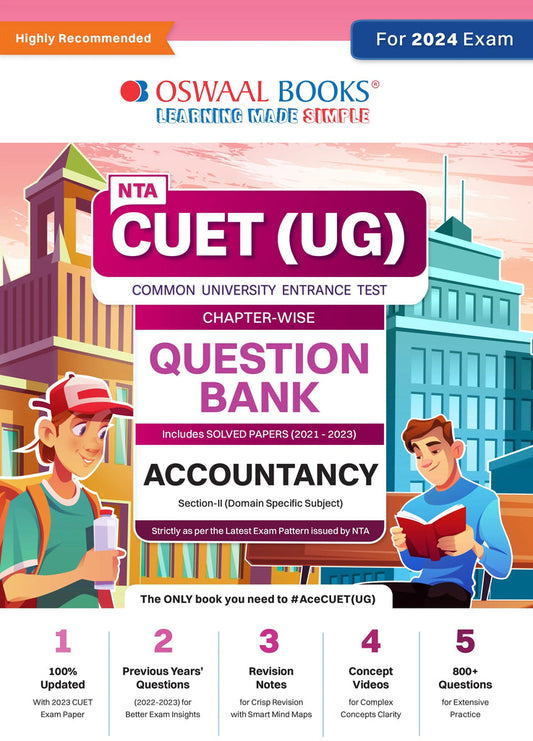 NTA CUET (UG)| Question Bank Chapterwise & Topicwise Accountancy For 2024 Exam