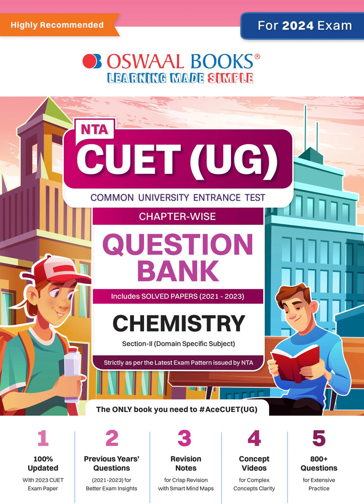 NTA CUET (UG)| Question Bank Chapterwise & Topicwise Chemistry For 2024 Exam