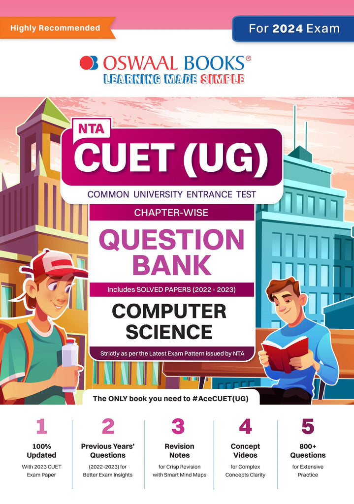 NTA CUET (UG)| Question Bank Chapterwise & Topicwise Computer Science For 2024 Exam