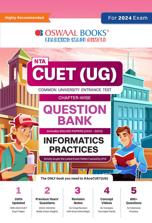 NTA CUET (UG)| Question Bank Chapterwise & Topicwise Informatics Practices For 2024 Exam