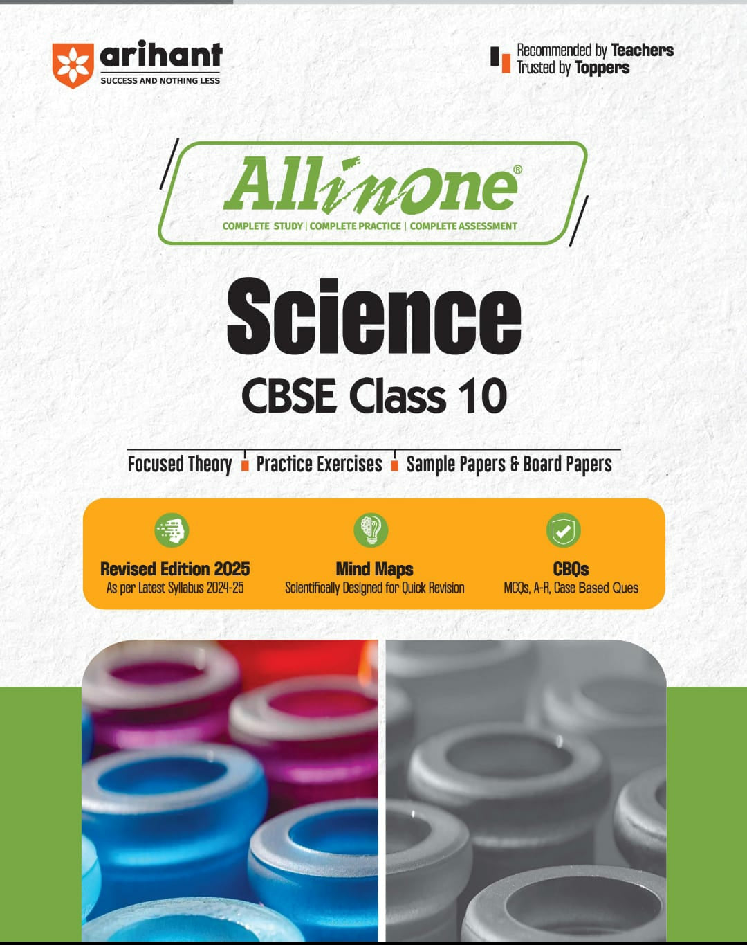 All In One Science CBSE Class 10th Based On Latest NCERT For CBSE Exams 2025 | Mind map in each chapter | Clear & Concise Theory | Intext & Chapter Exercises | Sample Question Papers