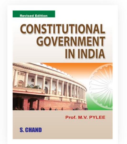 Constitutional Government in india| MV Pylee| S Chand