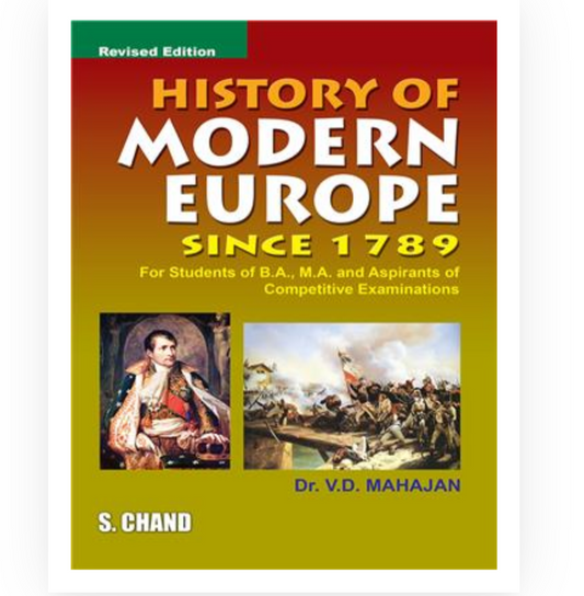 History of Modern Europe| VD Mahajan| S Chand