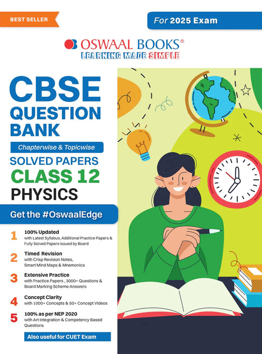 CBSE Question Bank Class 12 Physics, Chapterwise And Topicwise Solved Papers For Board Exams 2025