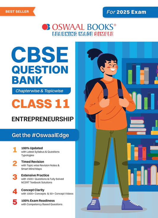 CBSE Question Bank Class 11 Entrepreneurship, Chapterwise And Topicwise Solved Papers For 2025 Exams