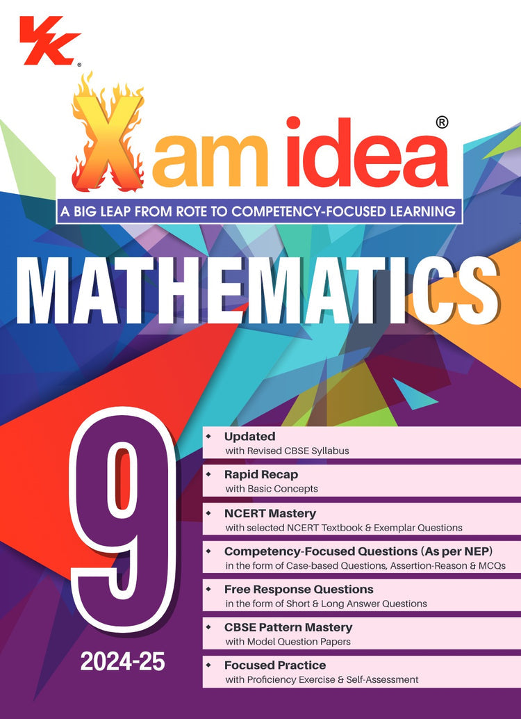 Xam idea Mathematics Class 9 Book | CBSE Board | Chapterwise Question Bank | Based on Revised CBSE Syllabus | NCERT Questions Included | 2024-25 Exam