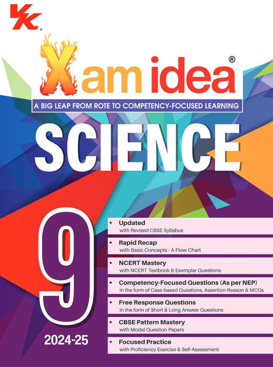 Xam idea Science Class 9 Book | CBSE Board | Chapterwise Question Bank | Based on Revised CBSE Syllabus | NCERT Questions Included | 2024-25 Exam