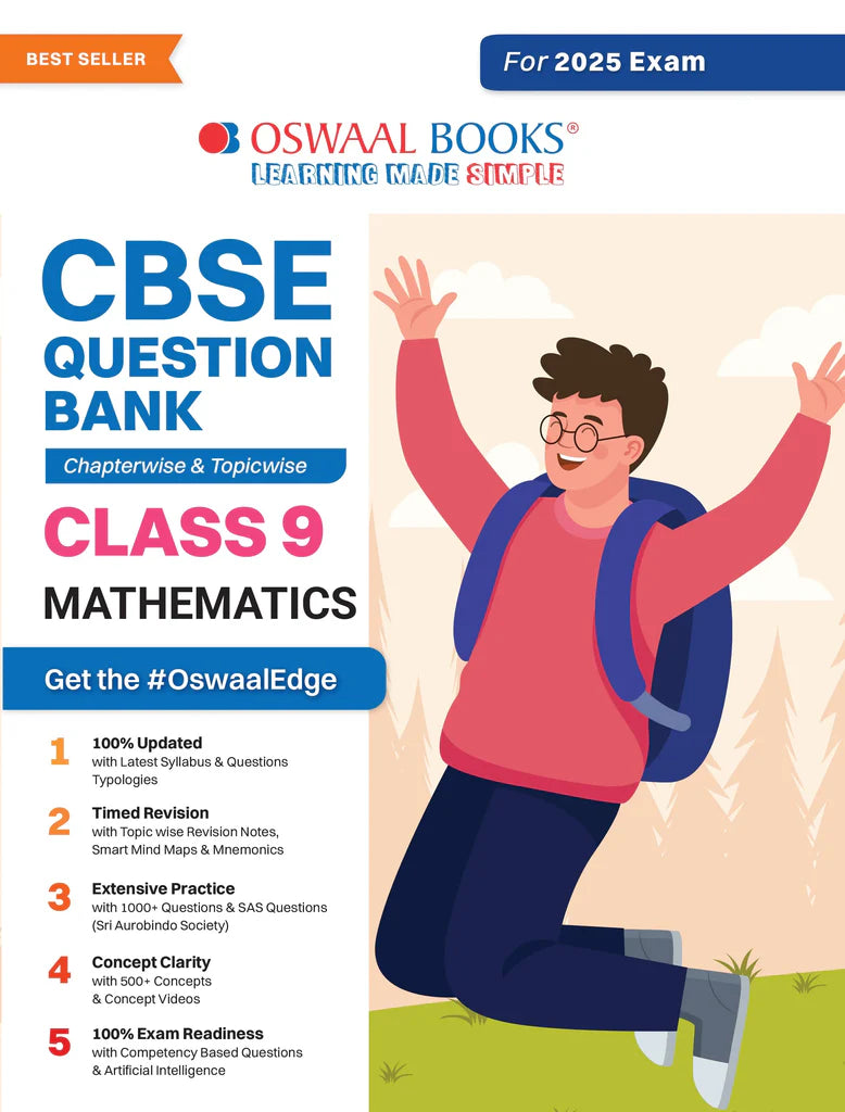 CBSE Question Bank Class 9 Mathematics, Chapterwise And Topicwise Solved Papers For 2025 Exams