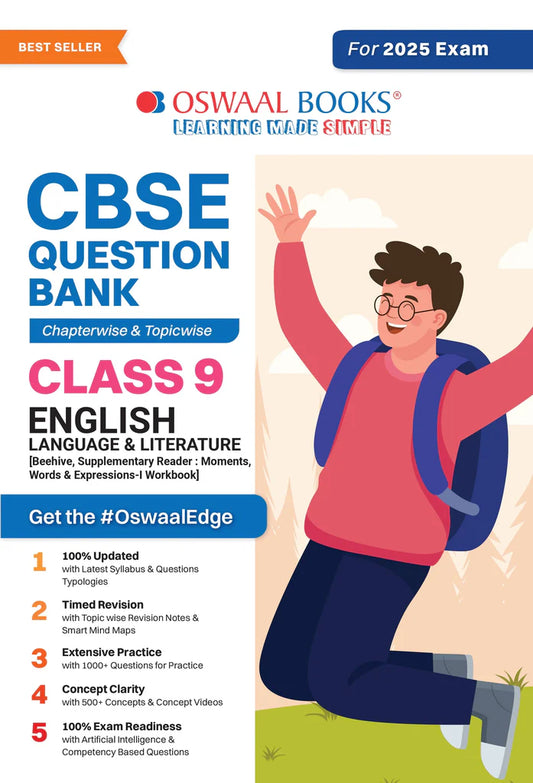 CBSE Question Bank Class 9 English Language & Literature, Chapterwise And Topicwise Solved Papers For 2025 Exams