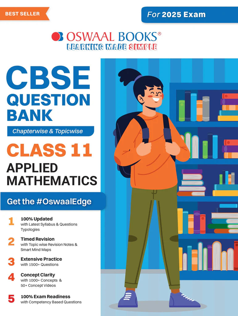 CBSE Question Bank Class 11 Applied Mathematics, Chapterwise And Topicwise Solved Papers For 2025 Exams