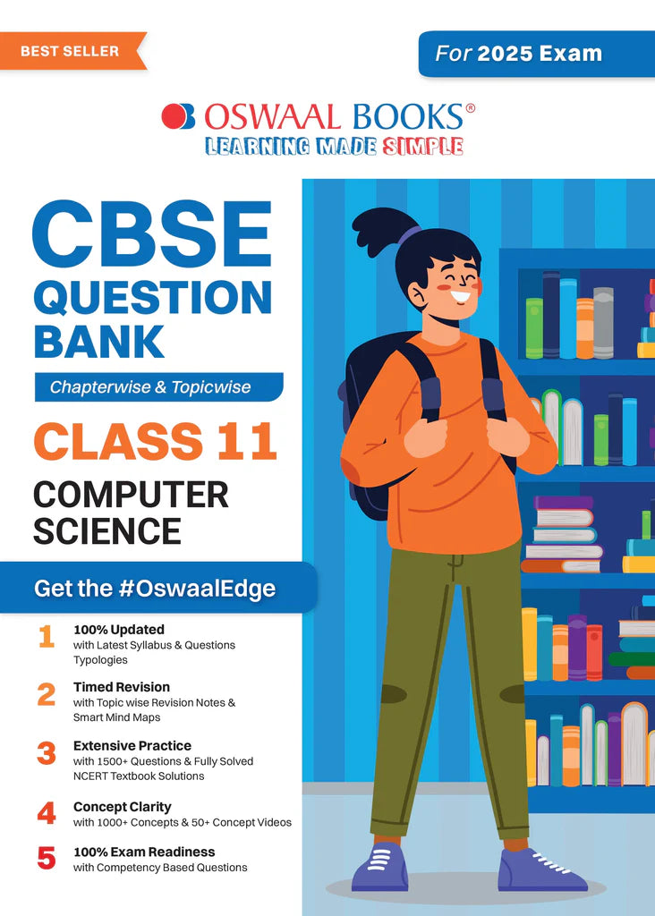 CBSE Question Bank Class 11 Computer Science, Chapterwise And Topicwise Solved Papers For 2025 Exams